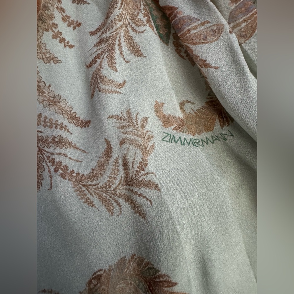 Zimmermann Memento Flutter Paisley  Bow Top In Mint Paisley Various sizes - Picture 10 of 16